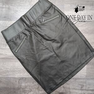 d.jeans Faux Leather Pencil Skirt Size 10